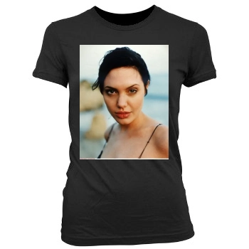 Angelina Jolie Women's Junior Cut Crewneck T-Shirt