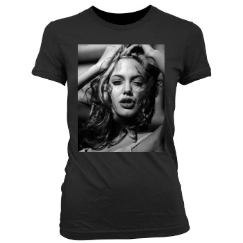 Angelina Jolie Women's Junior Cut Crewneck T-Shirt