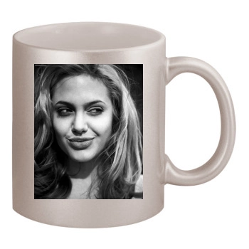 Angelina Jolie 11oz Metallic Silver Mug