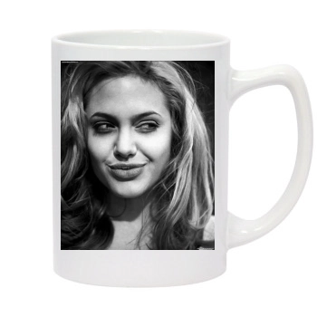 Angelina Jolie 14oz White Statesman Mug