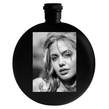 Angelina Jolie Round Flask