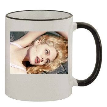 Angelina Jolie 11oz Colored Rim & Handle Mug