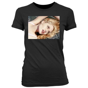 Angelina Jolie Women's Junior Cut Crewneck T-Shirt