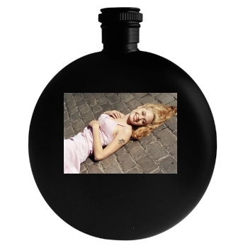 Angelina Jolie Round Flask