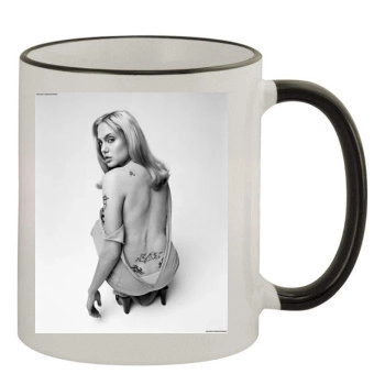 Angelina Jolie 11oz Colored Rim & Handle Mug