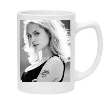 Angelina Jolie 14oz White Statesman Mug