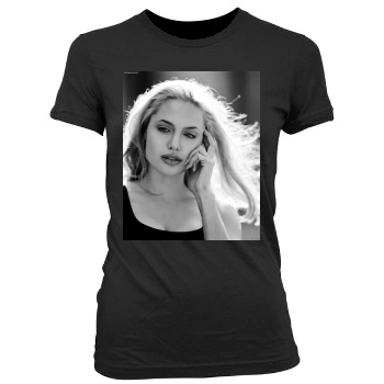 Angelina Jolie Women's Junior Cut Crewneck T-Shirt