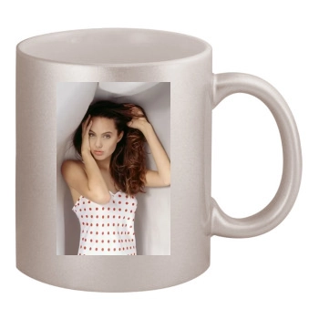 Angelina Jolie 11oz Metallic Silver Mug