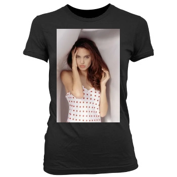 Angelina Jolie Women's Junior Cut Crewneck T-Shirt