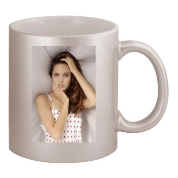 Angelina Jolie 11oz Metallic Silver Mug