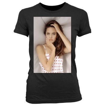 Angelina Jolie Women's Junior Cut Crewneck T-Shirt