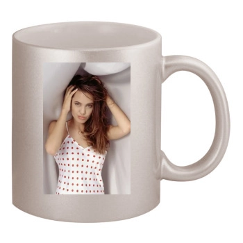 Angelina Jolie 11oz Metallic Silver Mug