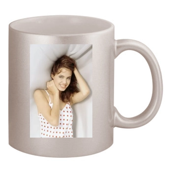 Angelina Jolie 11oz Metallic Silver Mug