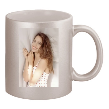 Angelina Jolie 11oz Metallic Silver Mug