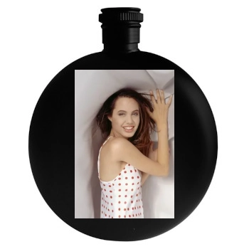 Angelina Jolie Round Flask