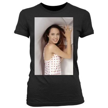 Angelina Jolie Women's Junior Cut Crewneck T-Shirt