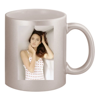 Angelina Jolie 11oz Metallic Silver Mug