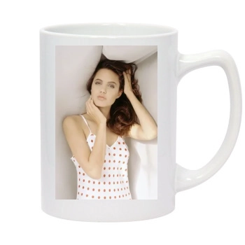 Angelina Jolie 14oz White Statesman Mug