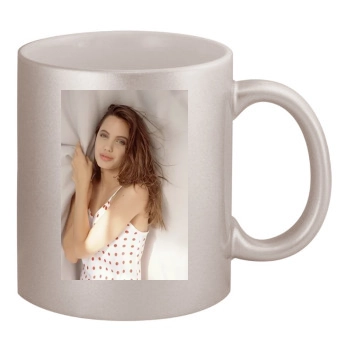 Angelina Jolie 11oz Metallic Silver Mug