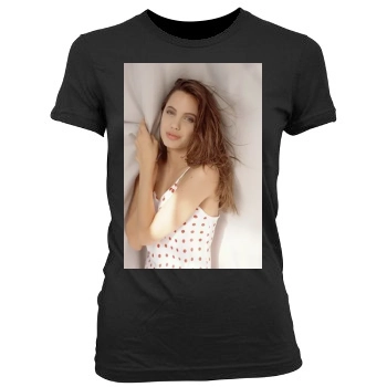 Angelina Jolie Women's Junior Cut Crewneck T-Shirt