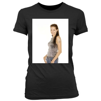 Angelina Jolie Women's Junior Cut Crewneck T-Shirt