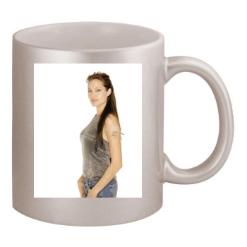 Angelina Jolie 11oz Metallic Silver Mug