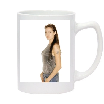 Angelina Jolie 14oz White Statesman Mug