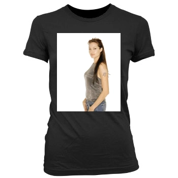 Angelina Jolie Women's Junior Cut Crewneck T-Shirt