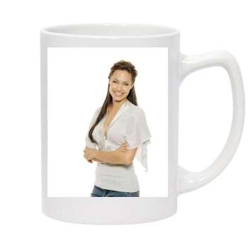 Angelina Jolie 14oz White Statesman Mug