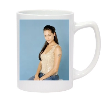 Angelina Jolie 14oz White Statesman Mug