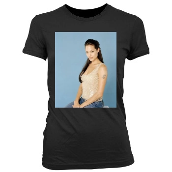 Angelina Jolie Women's Junior Cut Crewneck T-Shirt