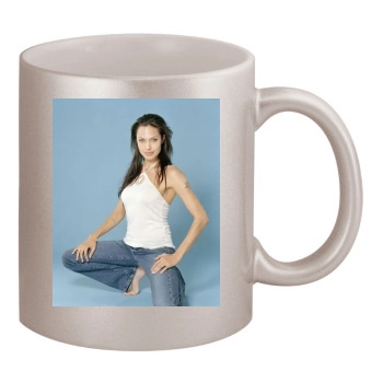 Angelina Jolie 11oz Metallic Silver Mug