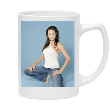 Angelina Jolie 14oz White Statesman Mug