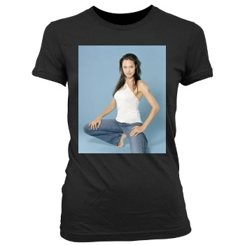 Angelina Jolie Women's Junior Cut Crewneck T-Shirt