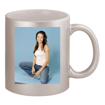 Angelina Jolie 11oz Metallic Silver Mug