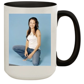 Angelina Jolie 15oz Colored Inner & Handle Mug