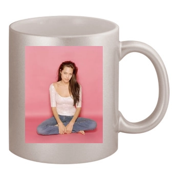 Angelina Jolie 11oz Metallic Silver Mug