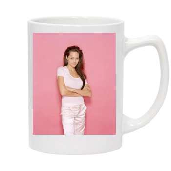 Angelina Jolie 14oz White Statesman Mug