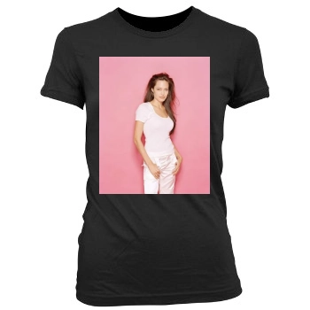 Angelina Jolie Women's Junior Cut Crewneck T-Shirt