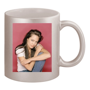 Angelina Jolie 11oz Metallic Silver Mug