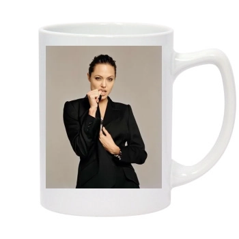 Angelina Jolie 14oz White Statesman Mug