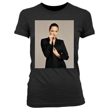 Angelina Jolie Women's Junior Cut Crewneck T-Shirt