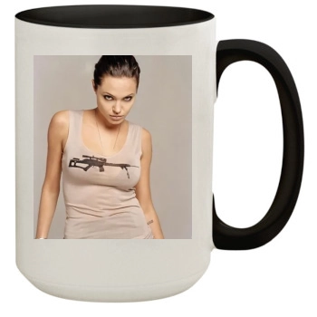 Angelina Jolie 15oz Colored Inner & Handle Mug