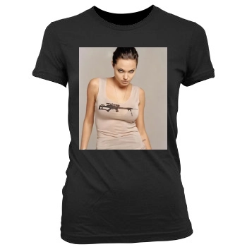 Angelina Jolie Women's Junior Cut Crewneck T-Shirt