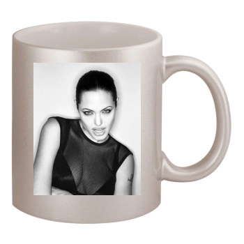 Angelina Jolie 11oz Metallic Silver Mug