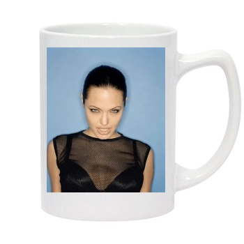 Angelina Jolie 14oz White Statesman Mug