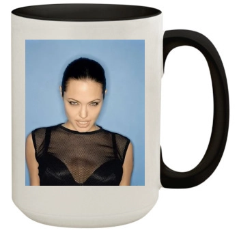 Angelina Jolie 15oz Colored Inner & Handle Mug