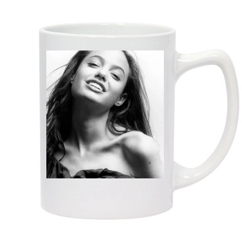 Angelina Jolie 14oz White Statesman Mug