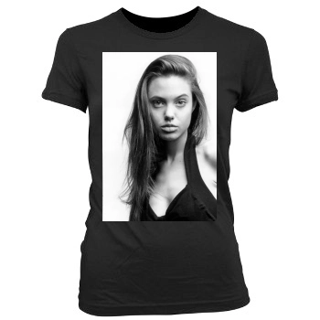 Angelina Jolie Women's Junior Cut Crewneck T-Shirt