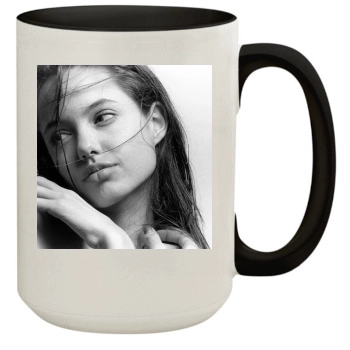 Angelina Jolie 15oz Colored Inner & Handle Mug